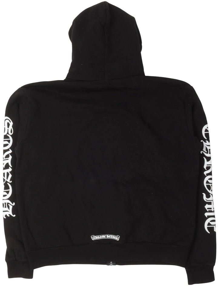 Chrome Hearts 'Vertical Logo' Zip Up Hoodie