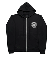 Chrome Hearts 'Miami Exclusive' Horseshoe Black Zip-Up Hoodie