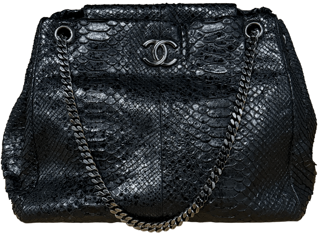 Chanel 'Black' Python Bag