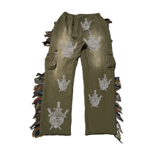 Alchemist 'Olive' Heart And Dagger Fringe Sweatpants