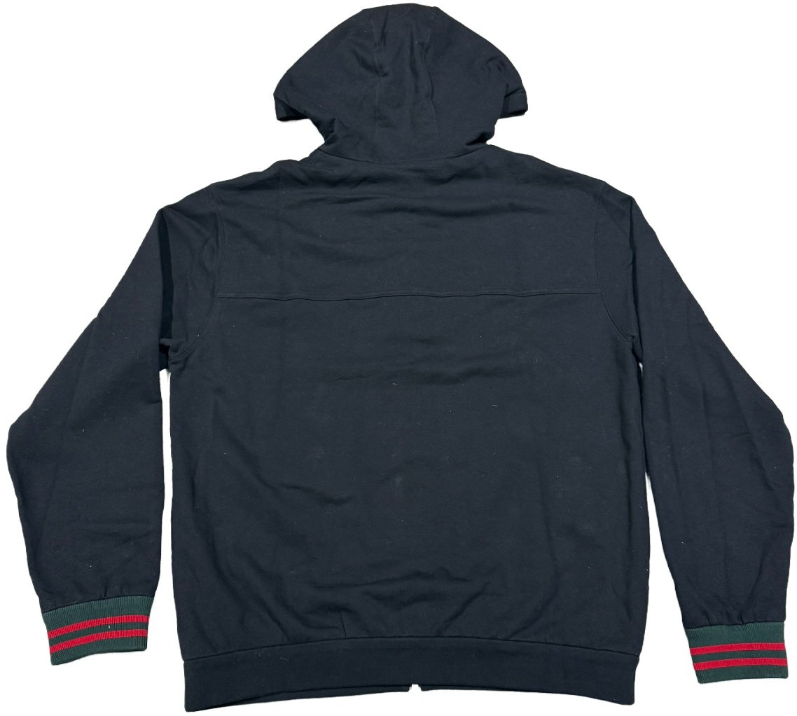 Gucci 'GG' Jersey Hooded Zip Up Hoodie