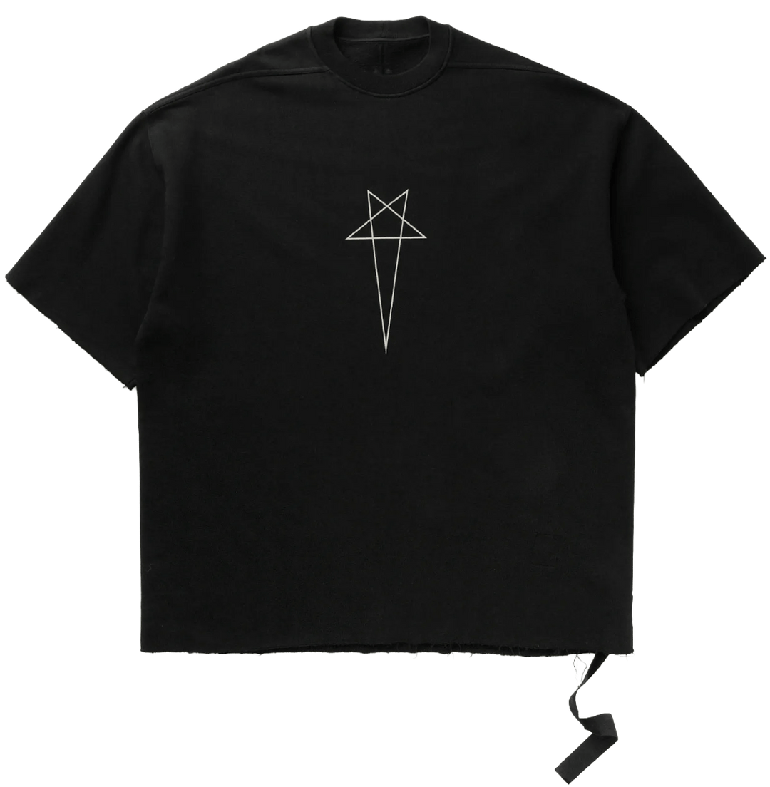 Rick Owens DRKSHDW Knit Sweat Tee Tommy T 'Black/Pearl'