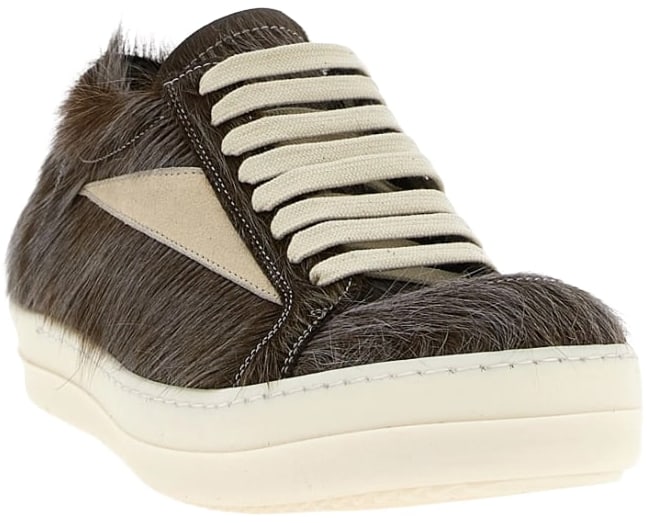 Rick Owens 'Indigo' Pony Hair Vintage Sneaks
