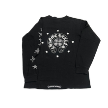 Chrome Hearts 'Black' Vintage Vertical Logo Horseshoe Longsleeve Tee