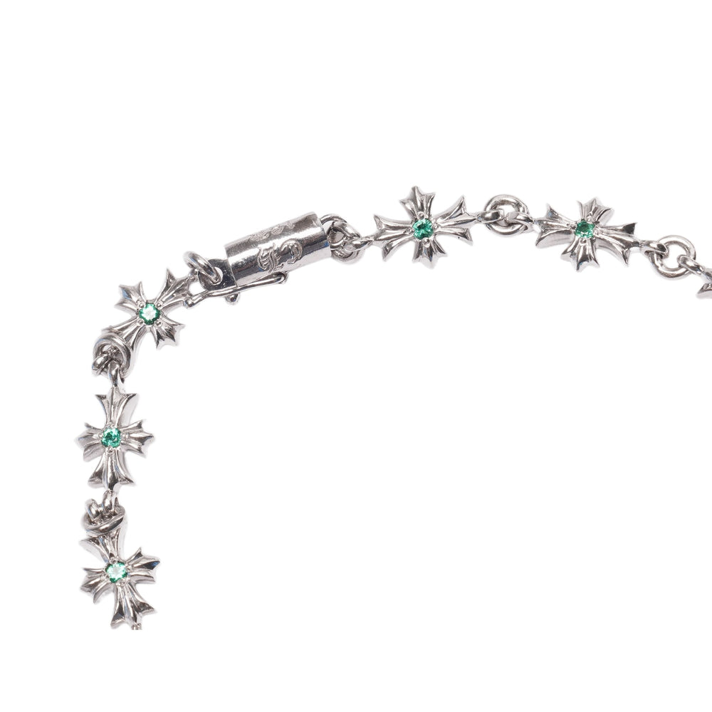 Chrome Hearts 22K White Gold 'Emerald' Tiny E Bracelet