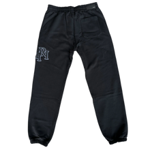 Amiri 'Staggered Logo' Black Sweatpants