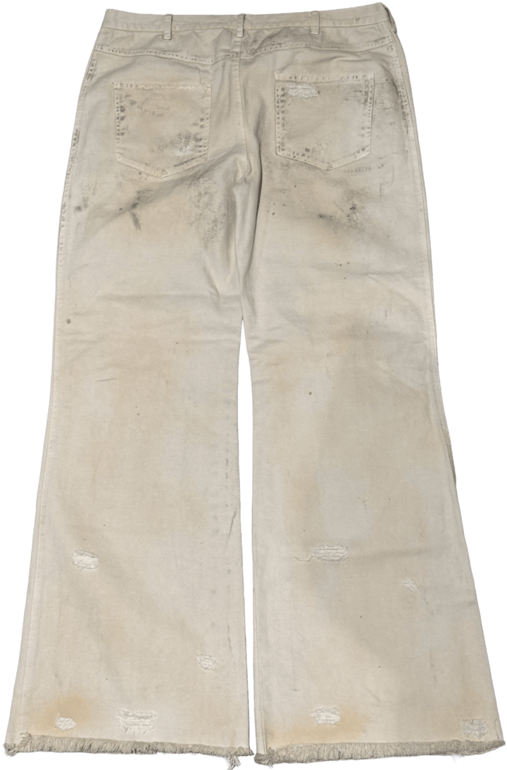Sekrit Saints 'Tan' Cross Carpenter Flare Jeans