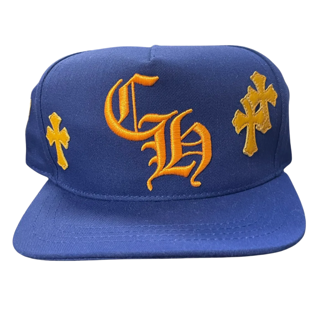Chrome Hearts 'Cobalt Blue' Cross Patch Hat