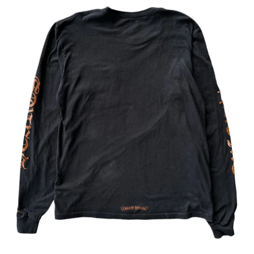 Chrome Hearts 'Brown Collar Logo & Pocket' Longsleeve