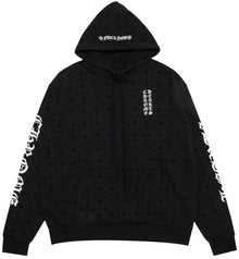 Chrome Hearts 'Black' Monogram Vertical Logo Hoodie