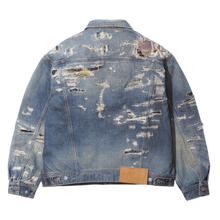 Supreme MM6 Maison Margiela 'Washed Indigo' Distressed Selvedge Denim Jacket