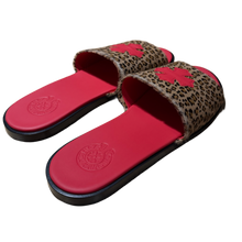 Chrome Hearts 'Cheetah/Red' Slides