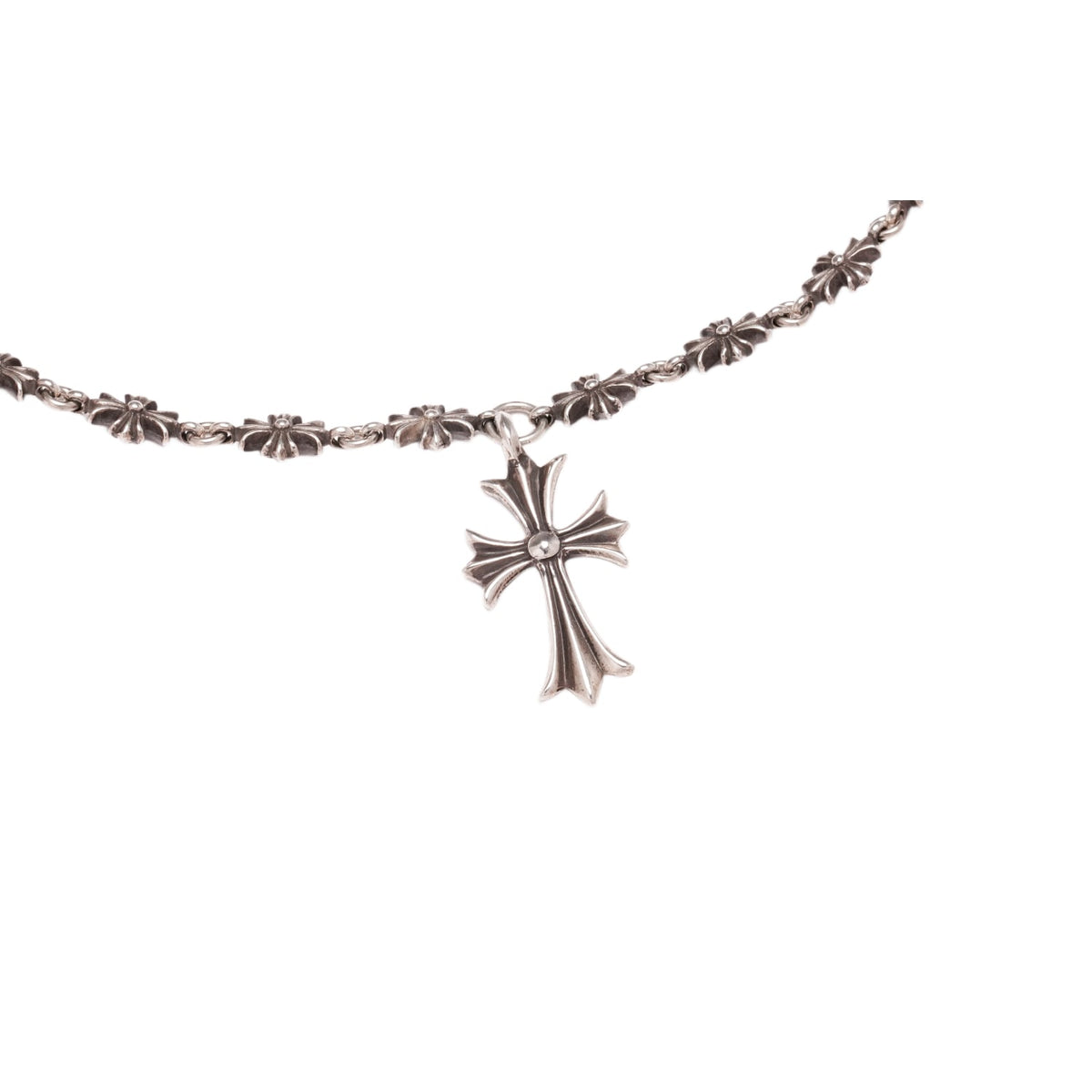 Chrome Hearts 'Tiny E' 20in Necklace with Tiny Cross