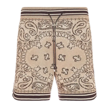 Amiri 'Tan' Crochet Bandana Shorts