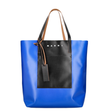 Marni 'Black & Blue' Leather Tote Bag
