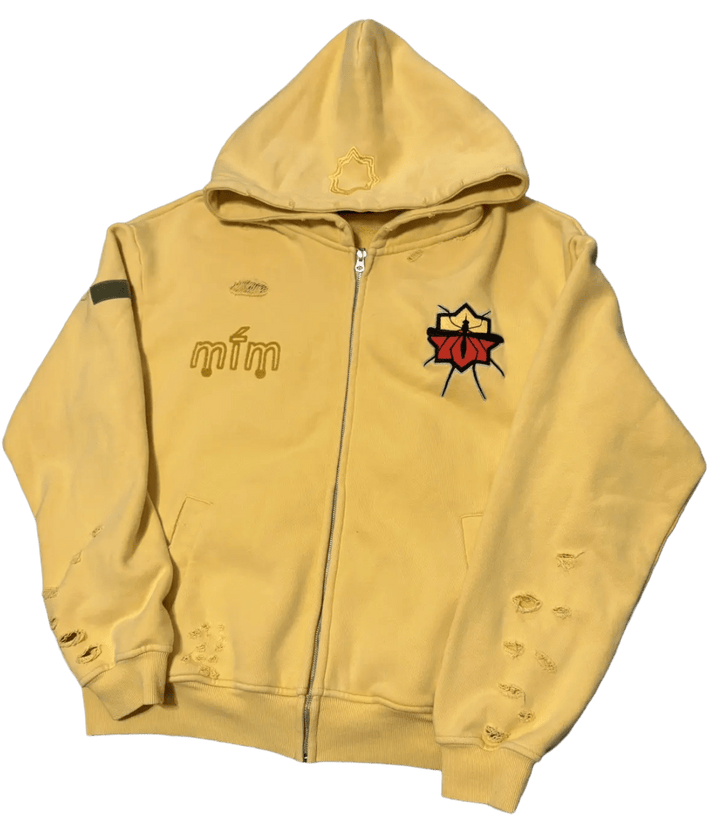 Murd333r.fm 'Special Ops Yellow' Zip Up Hoodie