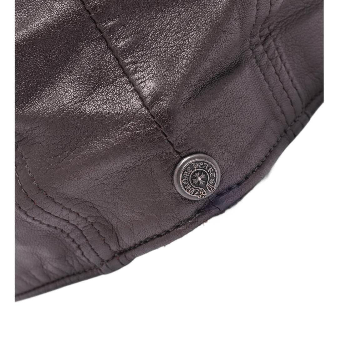 Chrome Hearts Vintage 'Brown' Leather Beret Flat Hat