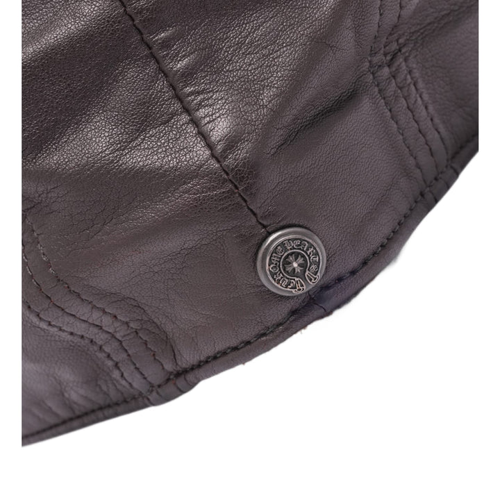 Chrome Hearts Vintage 'Brown' Leather Beret Flat Hat