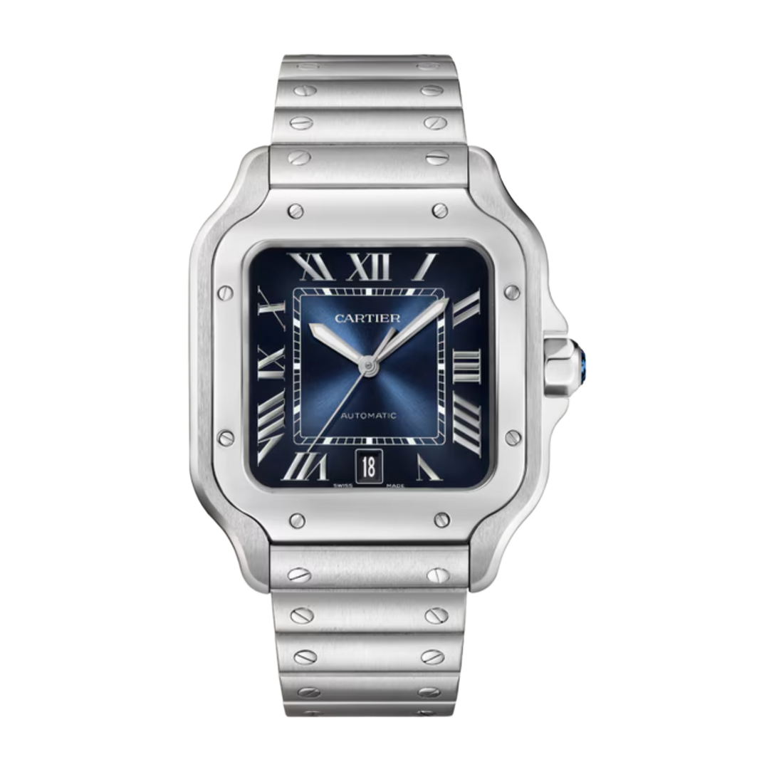 Cartier 'Sapphire Crystal' Santos De Cartier 39.8 Large Watch 2026 WSSA0071