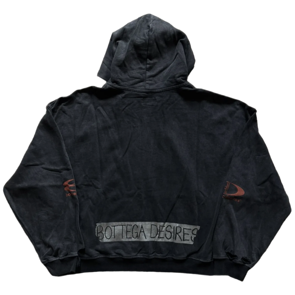 Bottega Desires 'Black' Nights in New York Zip Up Hoodie