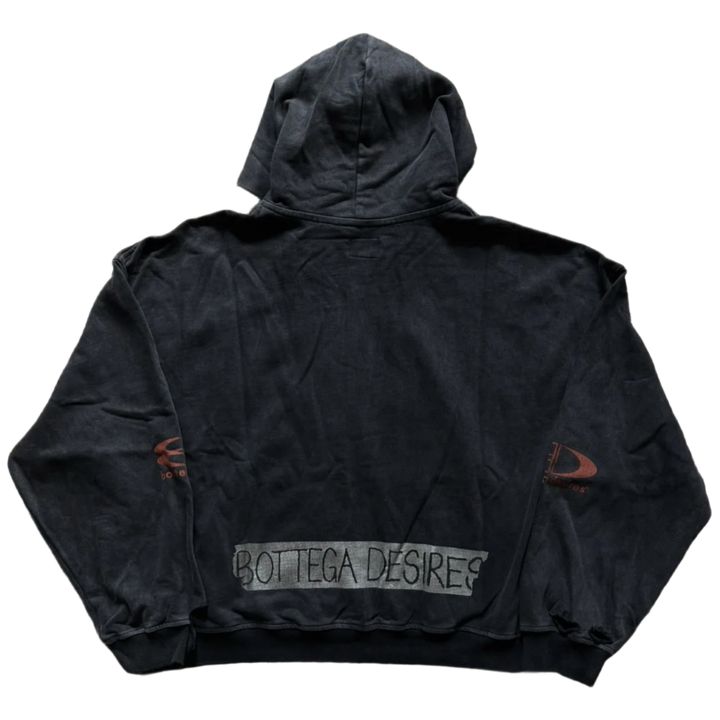 Bottega Desires 'Black' Nights in New York Zip Up Hoodie