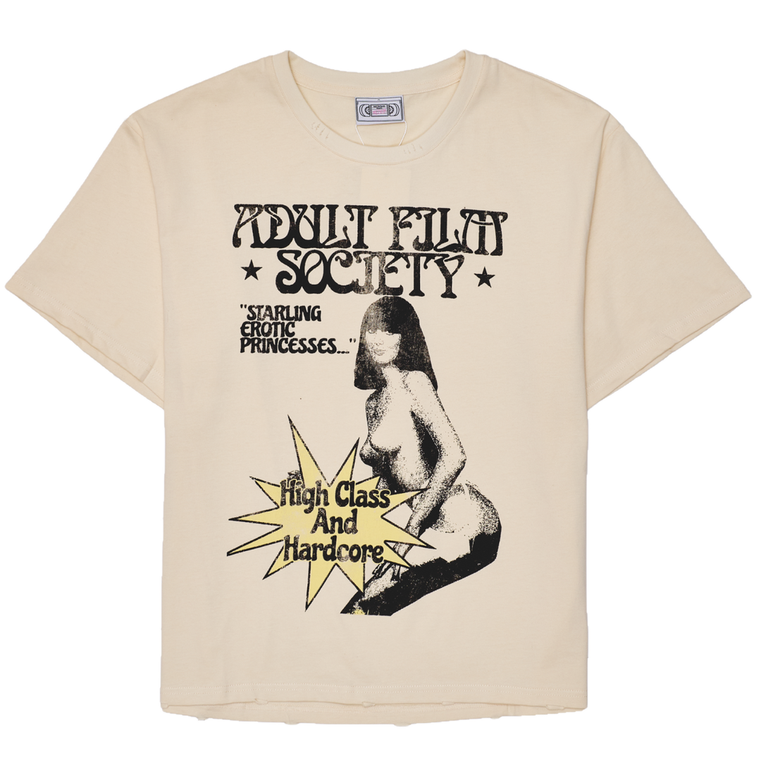 Adult Film Society 'Starling' Cream Tee
