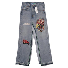 *Better With Age 'Sham' Hand-Beaded Double Wide Jeans