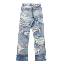 Who Decides War 'Technicolor Embroidery 'Blue Denim Jeans