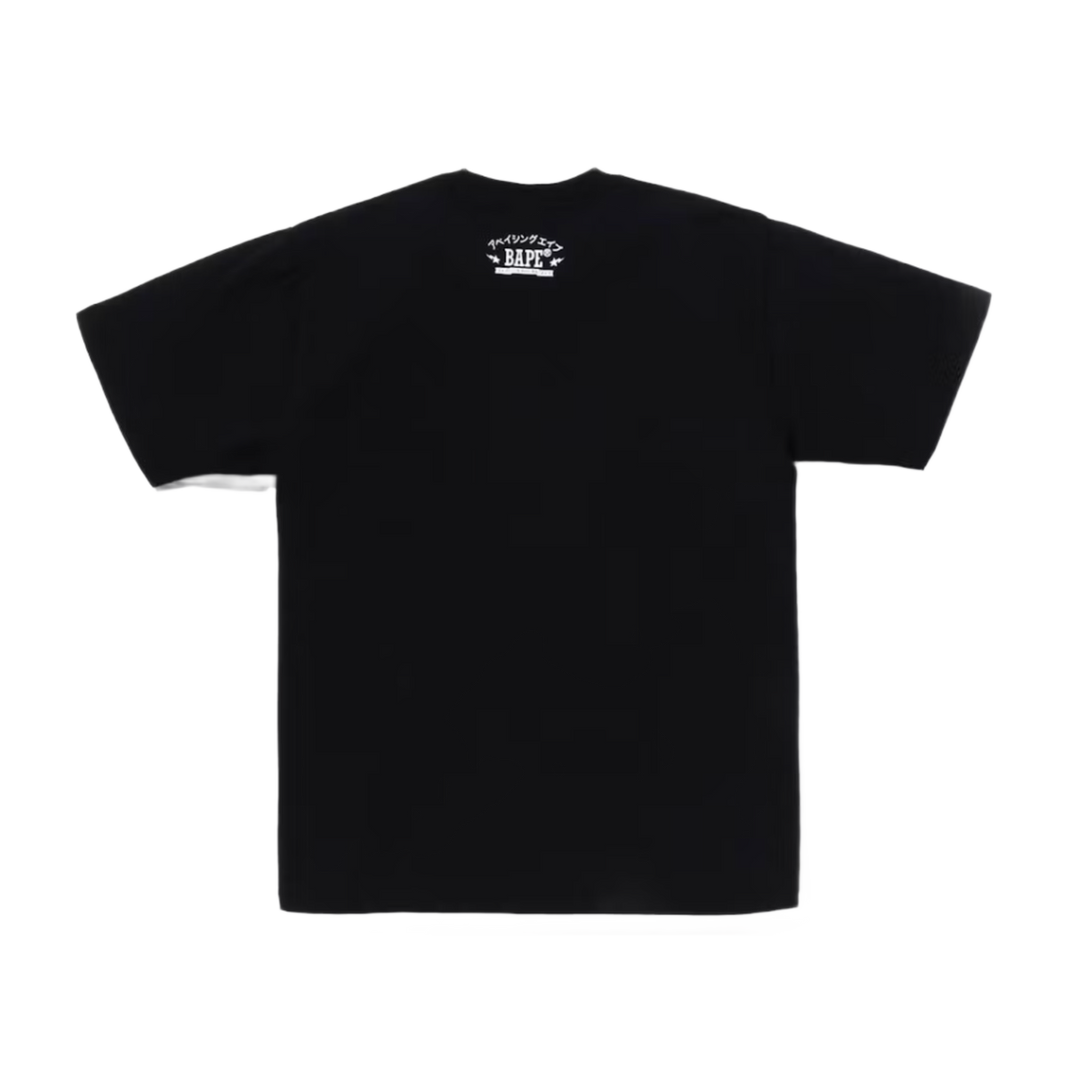 A Bathing Ape 'Black' Japan College Tee