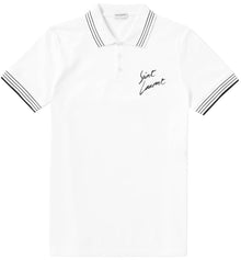 Saint Laurent 'Signature Script' Polo
