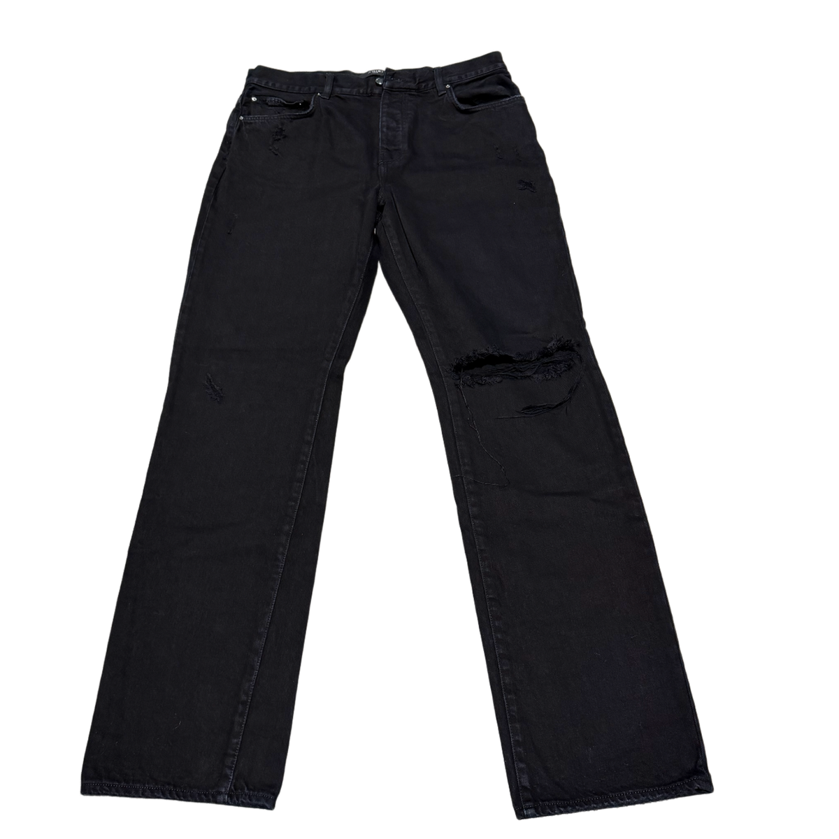 Amiri 'FIve Pocket' Black Straight Jeans