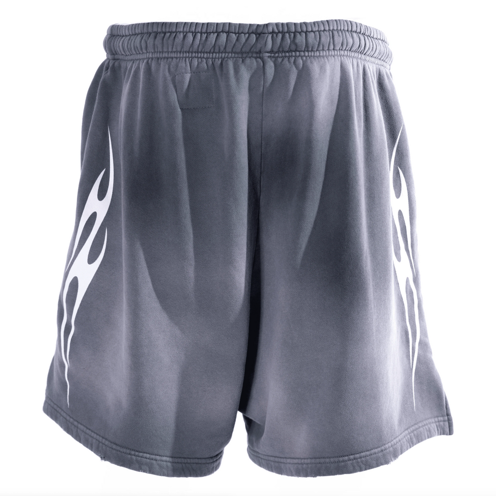 Hellstar 'Grey' Uniform Flame Shorts