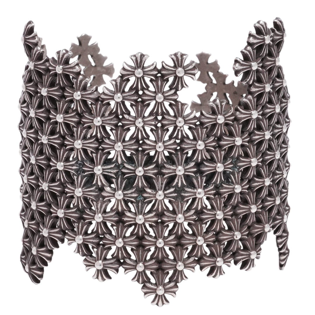 Chrome Hearts 'Silver' Chain Mail Cuff Bracelet