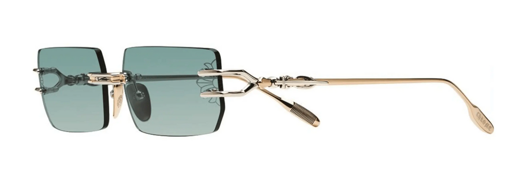 Chrome Hearts 'Lordie' Gold/Silver Buff Sunglasses