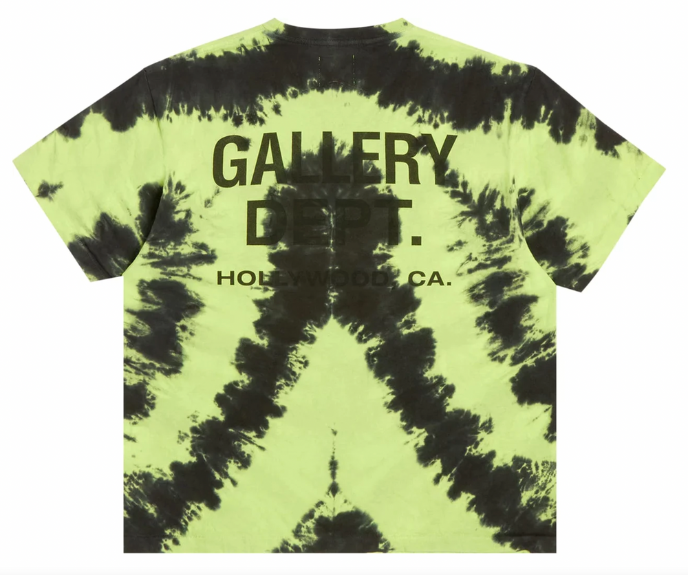 Gallery Dept 'Peace' Lime Tie Dye Tee