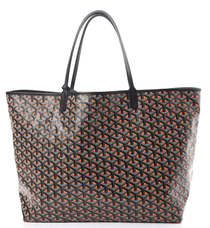 Goyard Goyardine 'Black/Orange' Saint Louis GM Bag