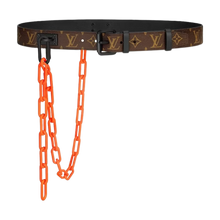 Louis Vuitton 'Brown/Orange Chain' Signature Monogram 35mm Belt