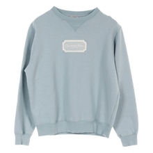 Christian Dior 'Turquoise Blue' Embroidered Patch Crewneck Sweater