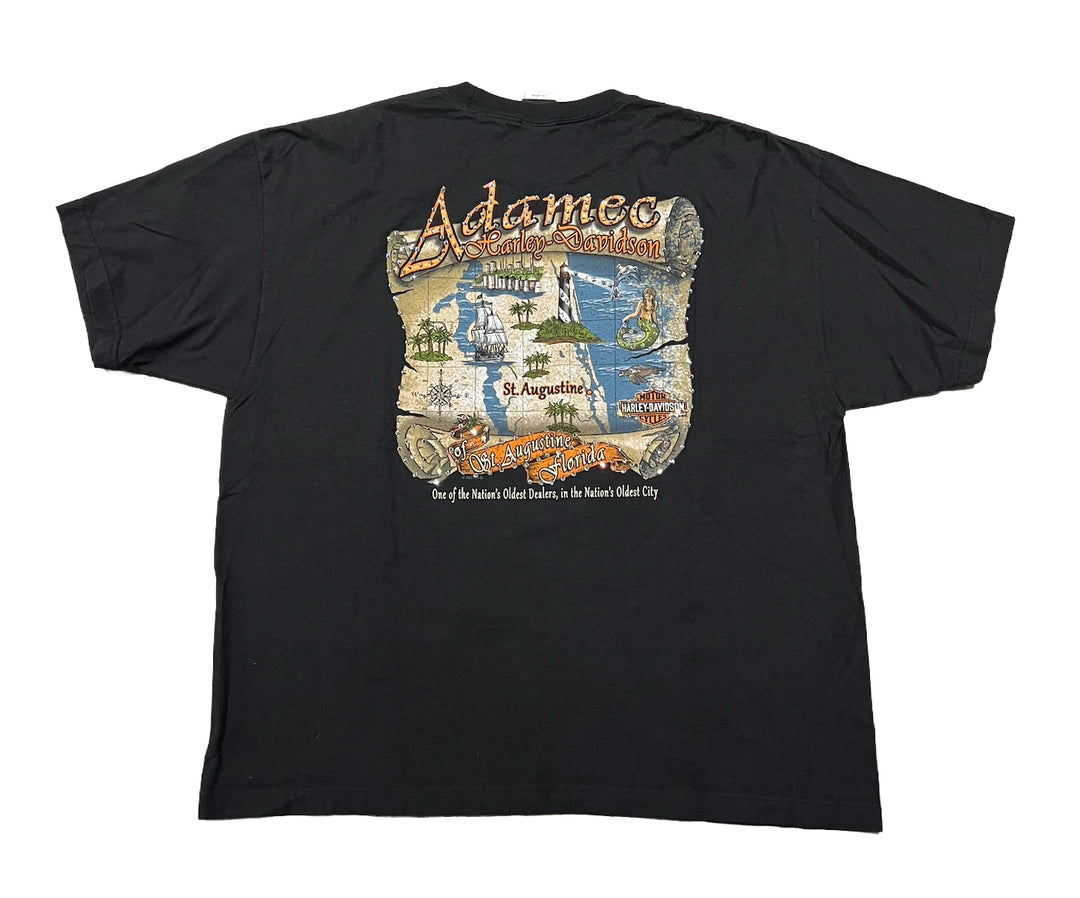 Harley Davidson 'Adamec' Rhinestone Vintage Tee