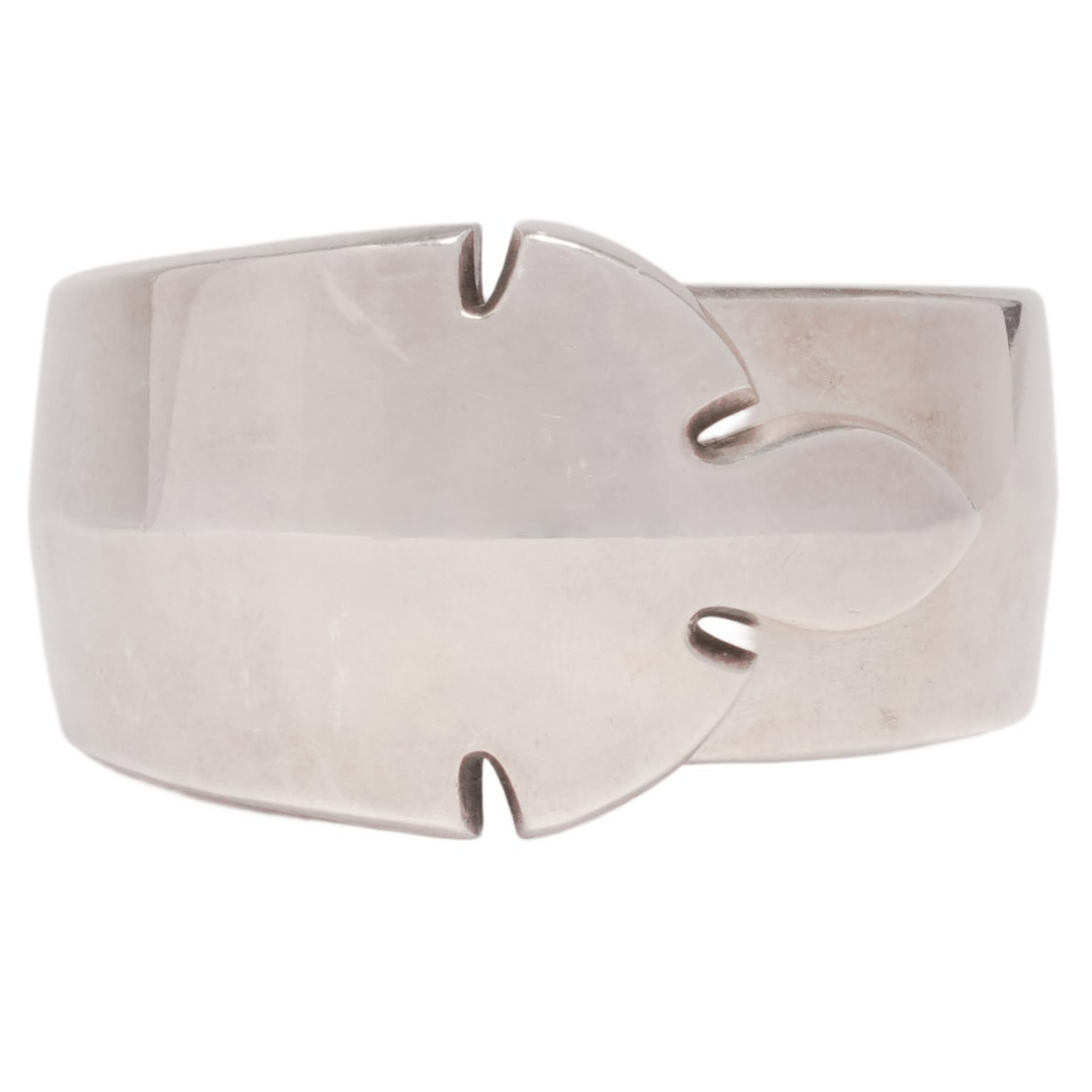 Chrome Hearts 'Silver' Fleur Cuff Bracelet