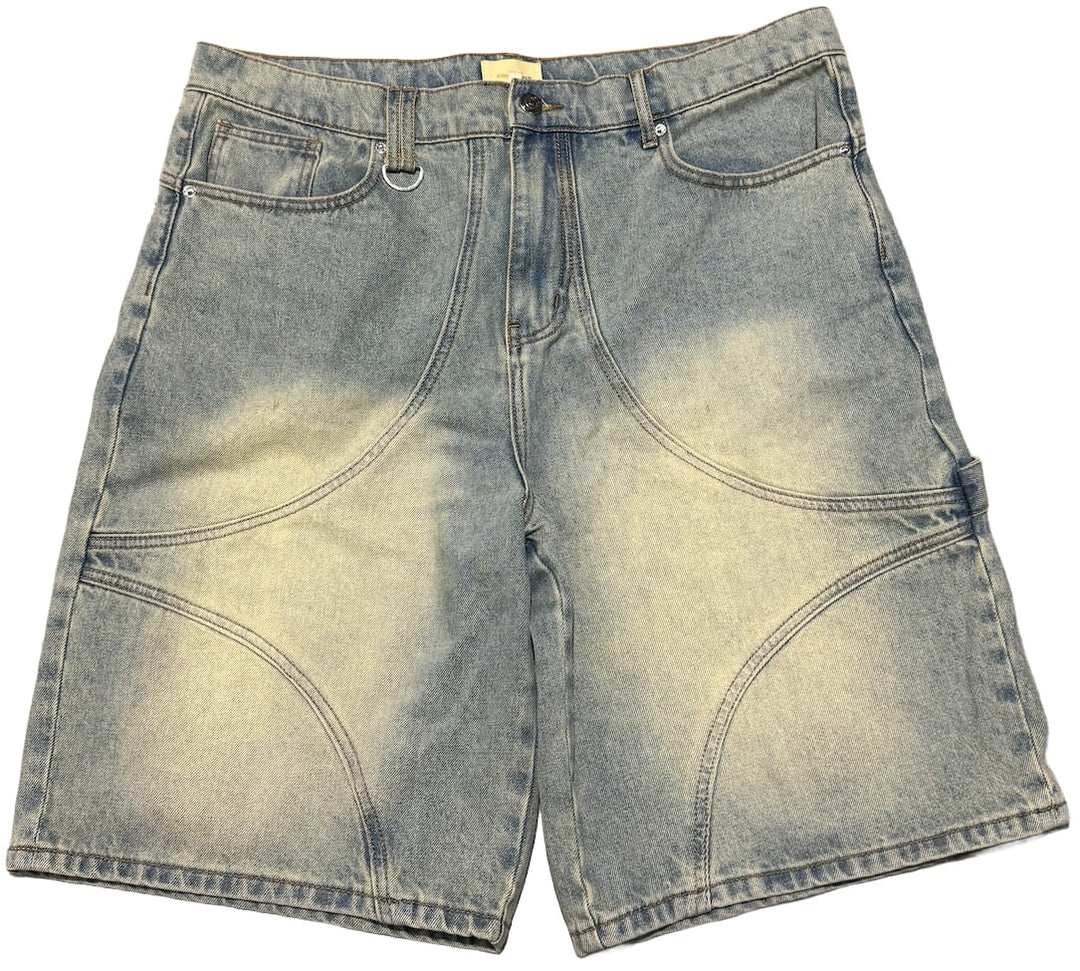 Commons Studios 'Gold Vintage Wash' Star Denim Shorts