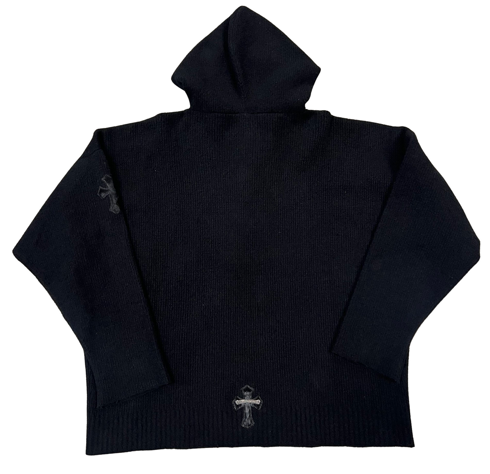 Chrome Hearts 'Black' Knit Patch Hoodie