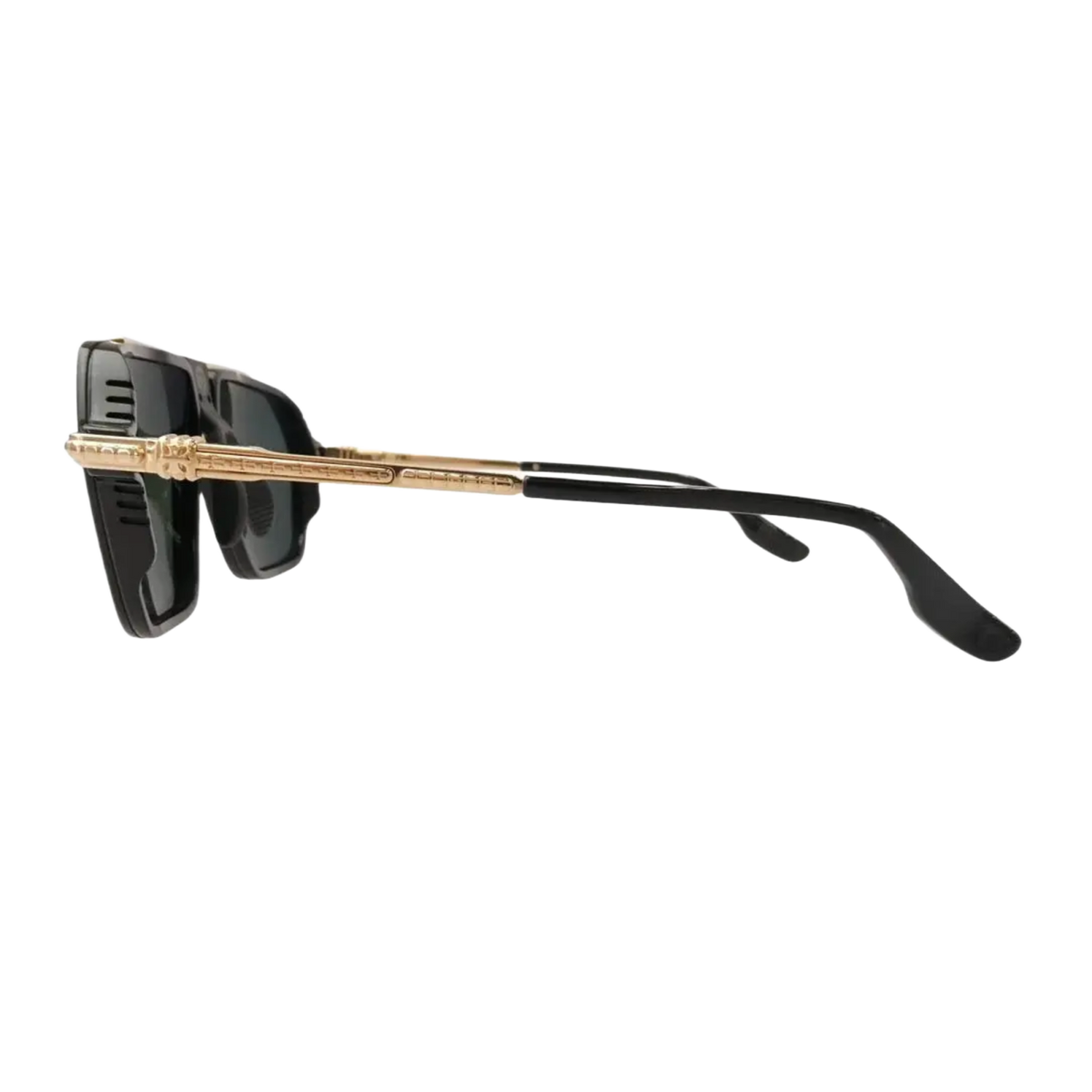 Chrome Hearts 'Drippy Black & Gold Plated' Sunglasses 