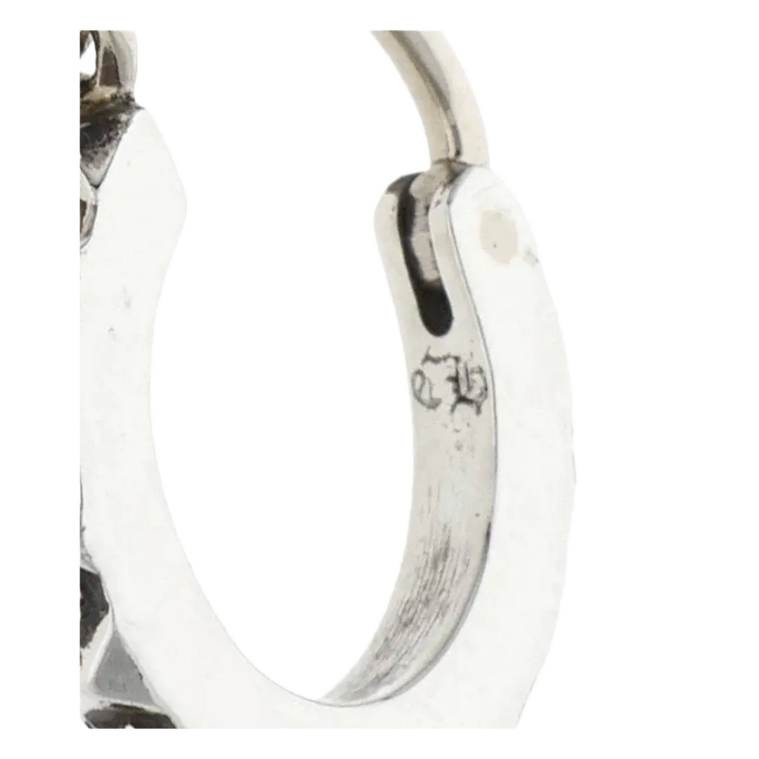 Chrome Hearts 'Silver' Mini Hoop Earrings