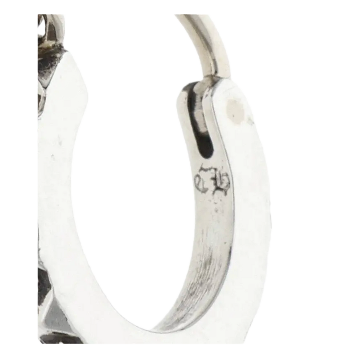 Chrome Hearts 'Silver' Mini Hoop Earrings