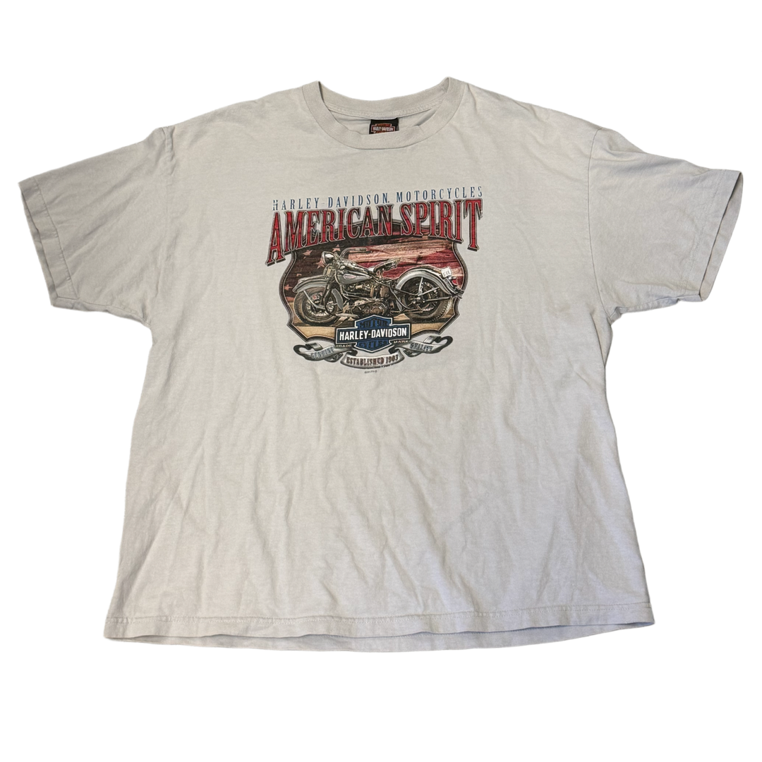 Harley Davidson 'Hollywood' Grey Vintage Tee
