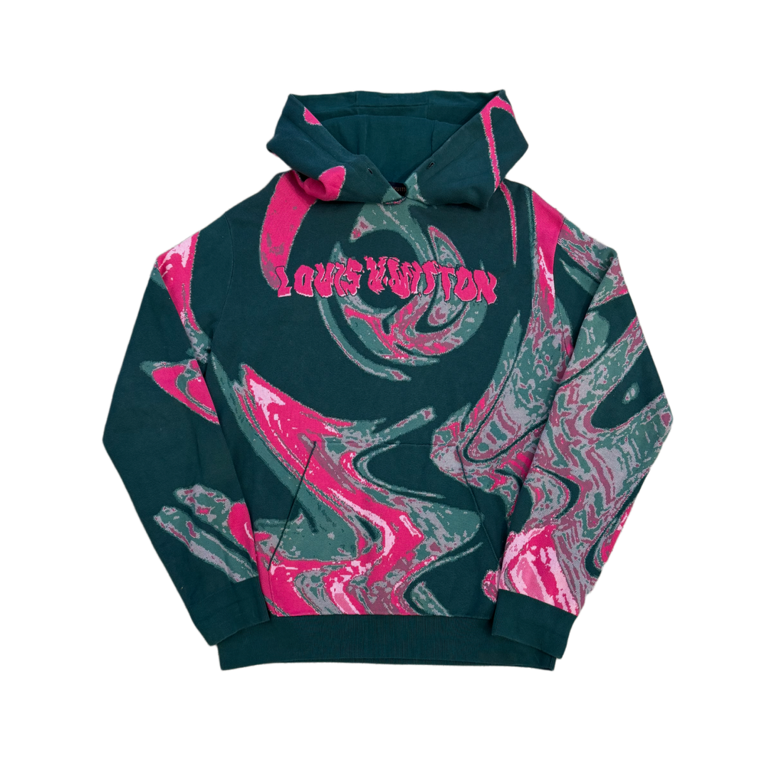 Louis Vuitton 'Green and Pink' Swirl Hoodie