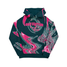 Louis Vuitton 'Green and Pink' Swirl Hoodie