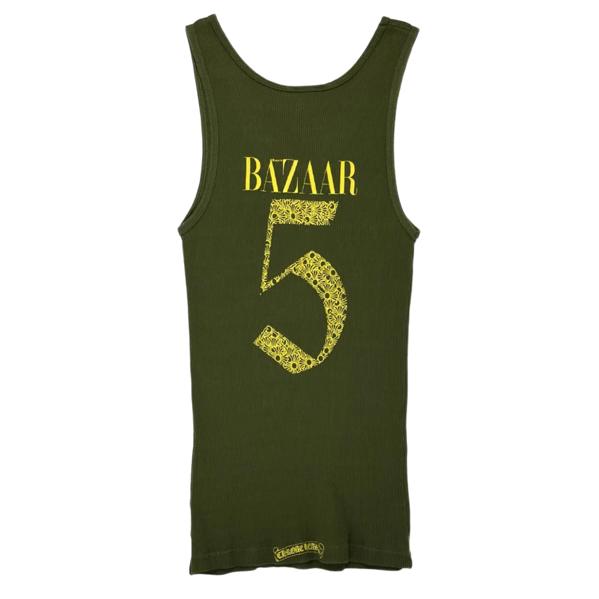 Chrome Hearts 'Bazaar Scroll' Vintage Green Women's Tank Top