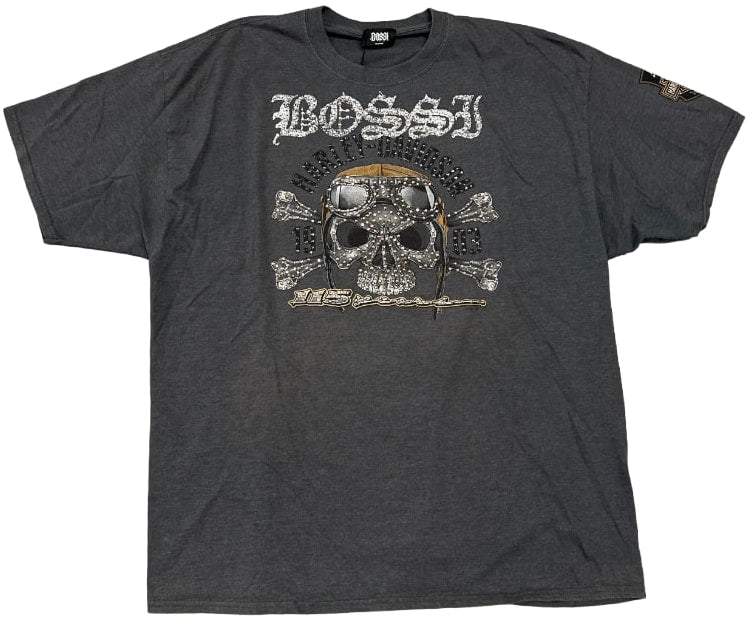 Bossi 'Lakewood, NJ Skull' Rhinestone Vintage Tee